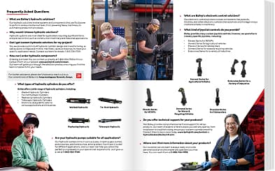 Bailey hydraulic cylinders catalog spread