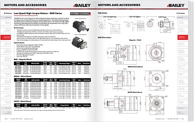 Bailey hydraulic cylinders technical spread