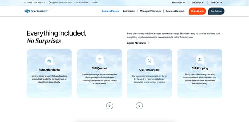 SpectrumVoIP website screen 1