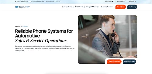 SpectrumVoIP website screen 2