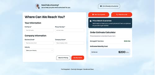 SpectrumVoIP website screen 4