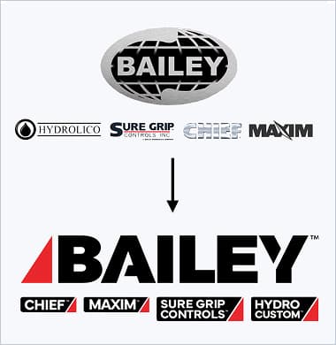 Bailey and sub-brand logos consolidated into one brand