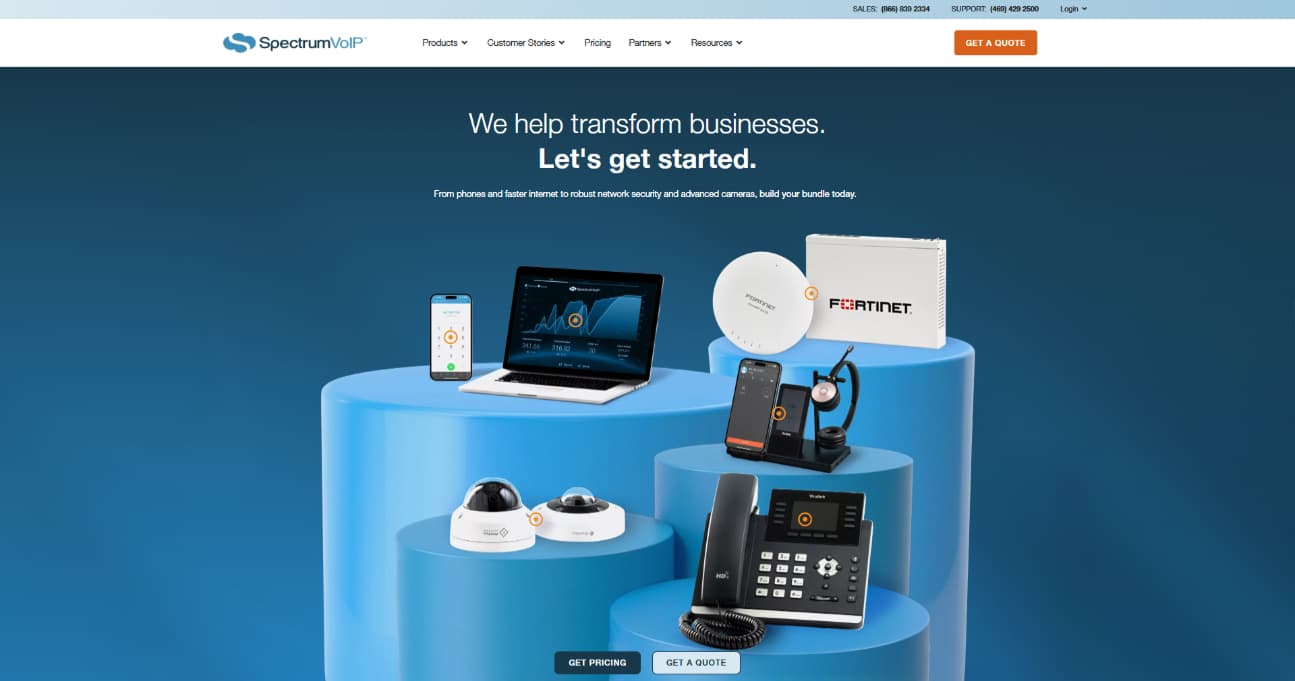 SpectrumVoIP old website design