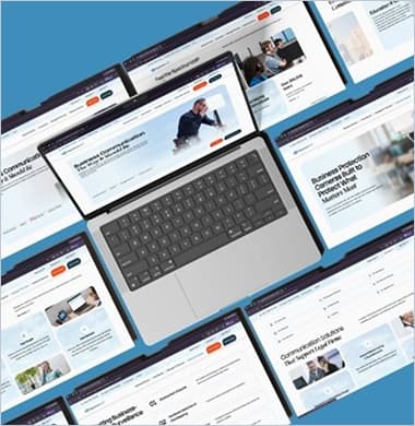 Grid of redesigned SpectrumVoIP page mockups